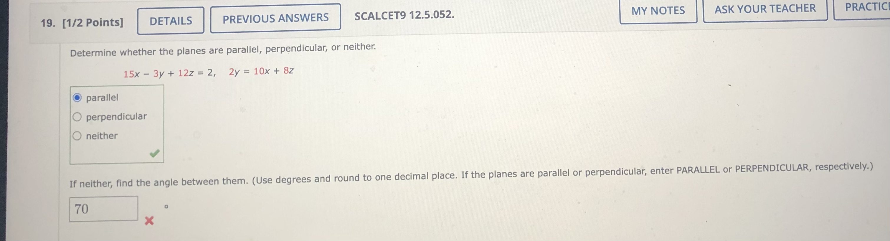 YOUR TEACHER (a) Find symmetric equations for the line that passes through