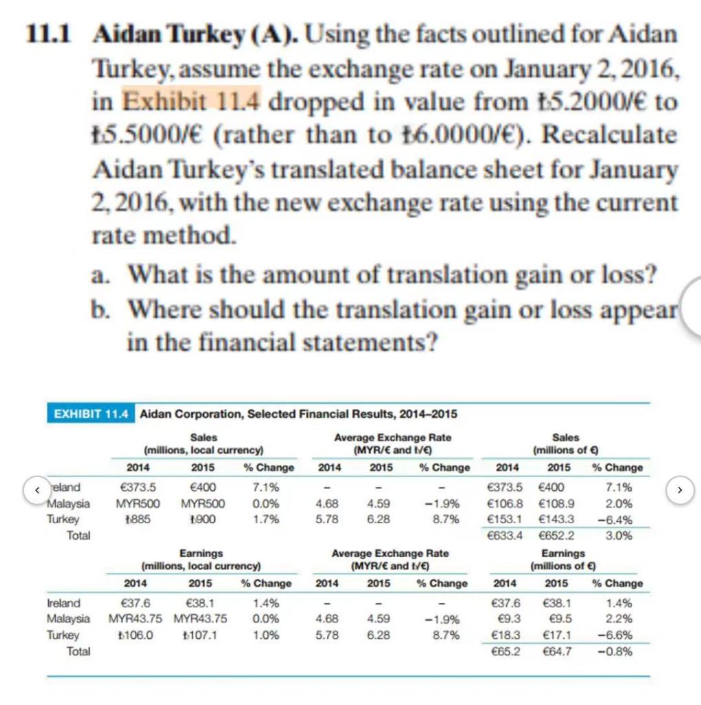 11.1 Aidan Turkey (A). Using the facts outlined for Aidan Turkey,