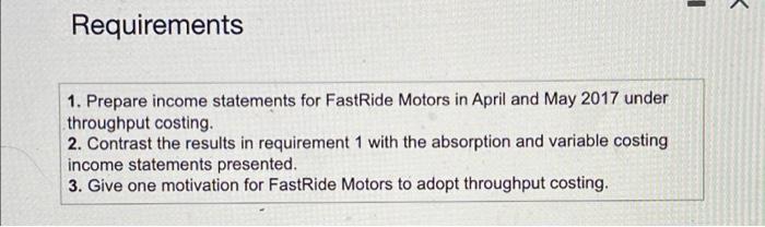 The selling price per vehicle is $22,000. The budgeted level of production