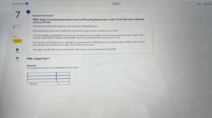 $1700. Repairs costing $460 were incurred at the end of the first