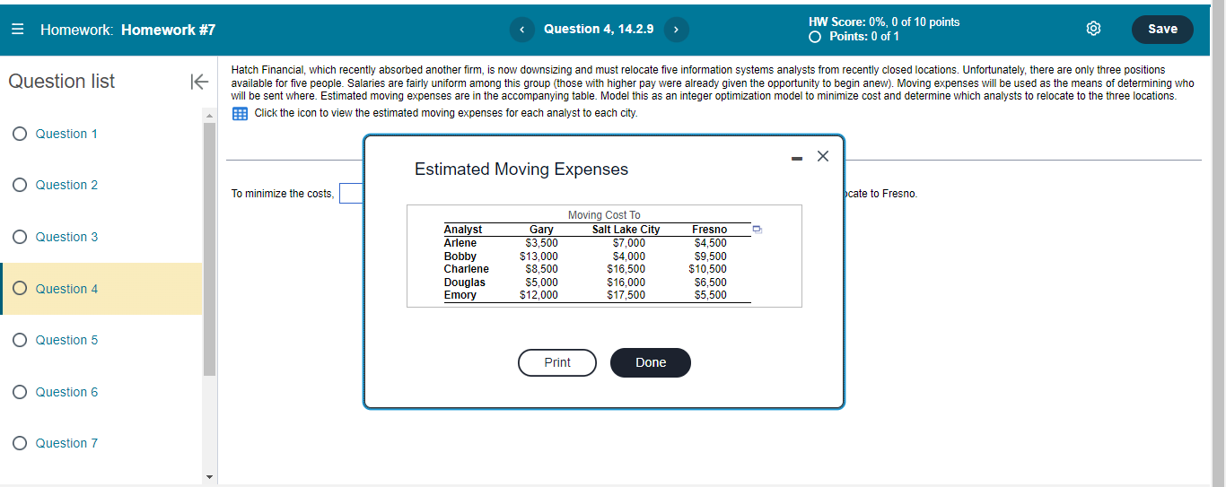 = Homework: Homework #7 Question list Question 1 K Question 4,