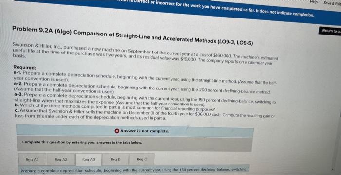  Help Save & Exit or incorrect for the work you have