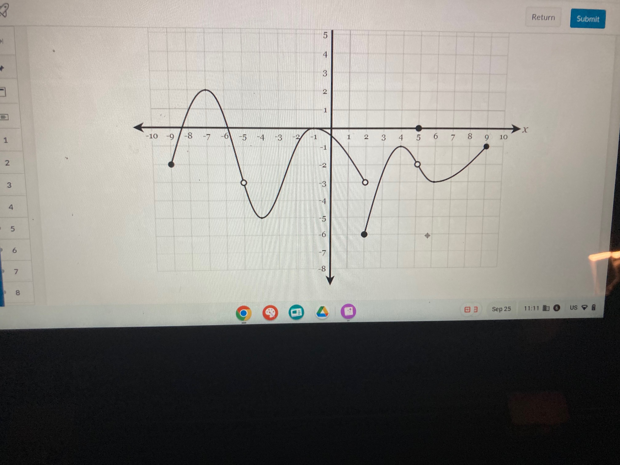 -4 board 2 -5 purses 1 www.mathwarehouse.com 2 The function shows choose