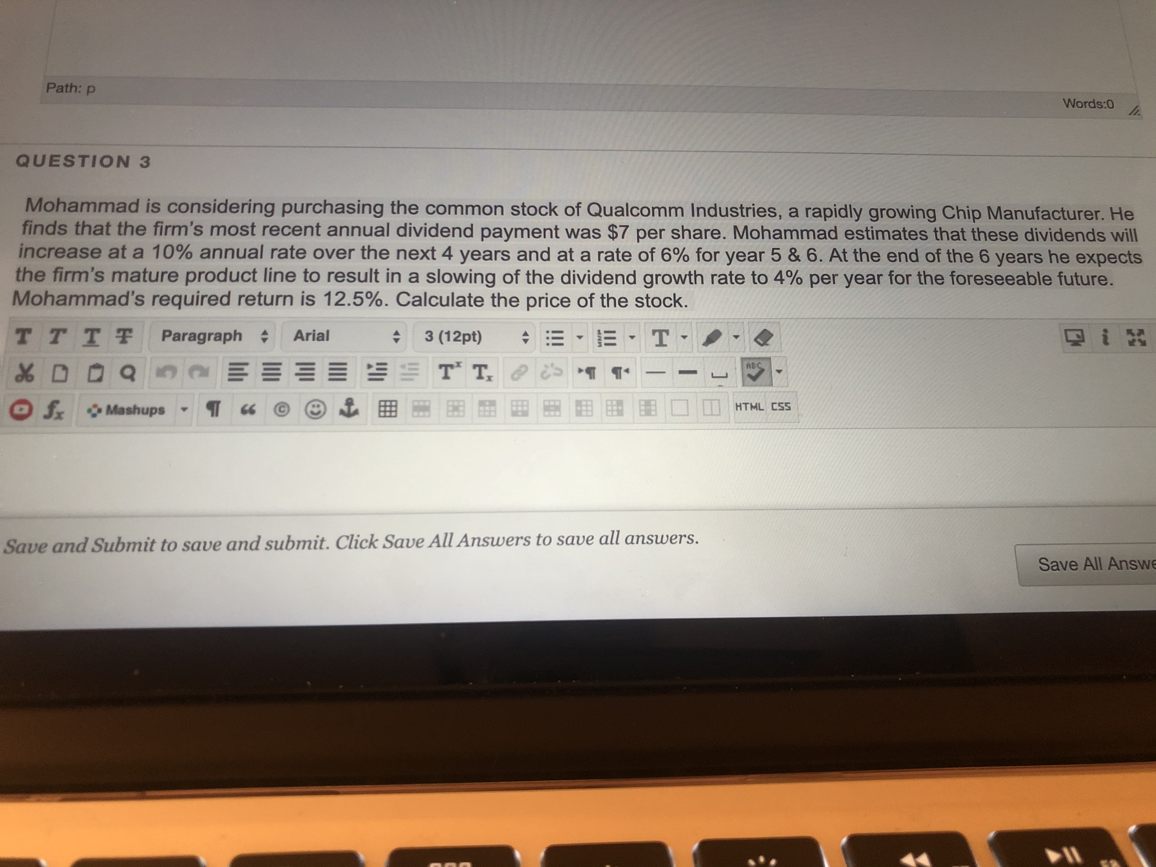 the issue the market interest rate falls to 7%. What is the