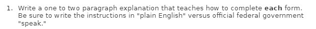 1. Write a one to two paragraph explanation that teaches how