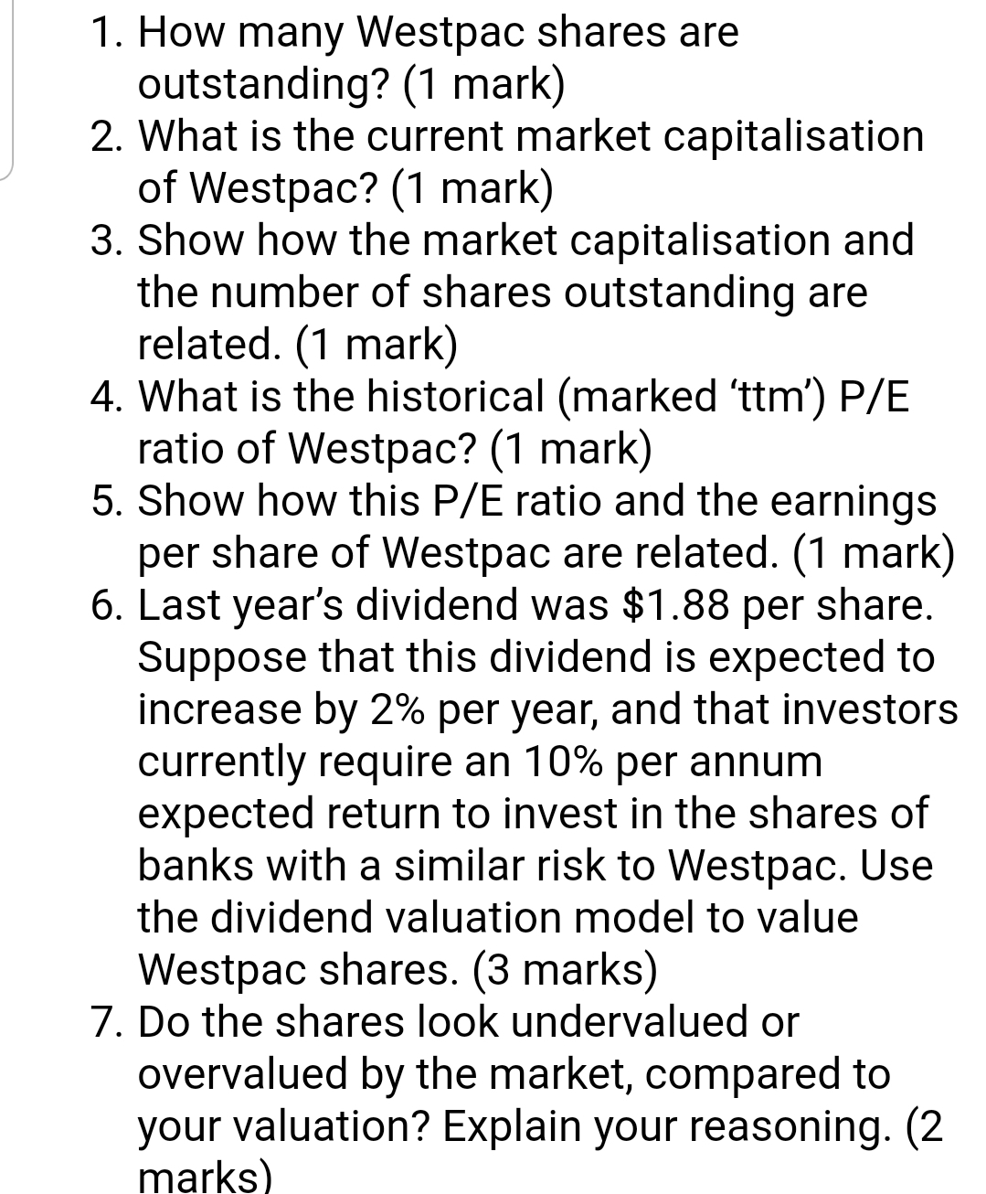 Go tohttps://au.finance.yahoo.com/q?s=WBC.AXand click on 'Key Statistics 1. 2. 3. How many