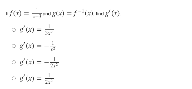 Iff(x) = (4x)tan-(x-), what isf (x)? of' ( x ) = (