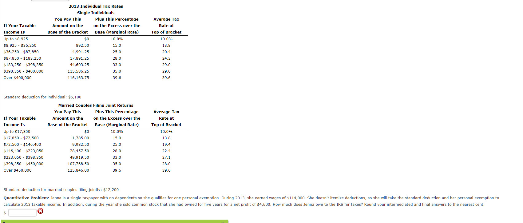  Please see attached and help me with answers. Quantitative Problem:Jenna is