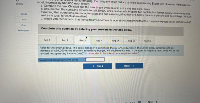 for the most recent month is given below. Sales (12,600 units $30