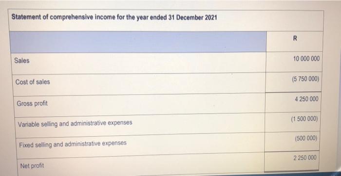 the information below and answer the following questions INFORMATION [100 MARKS] The