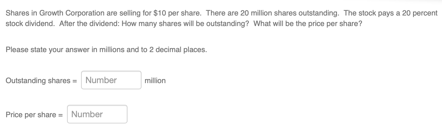 keep messing up somewhere along the way. Thanks Shares in Growth Corporation