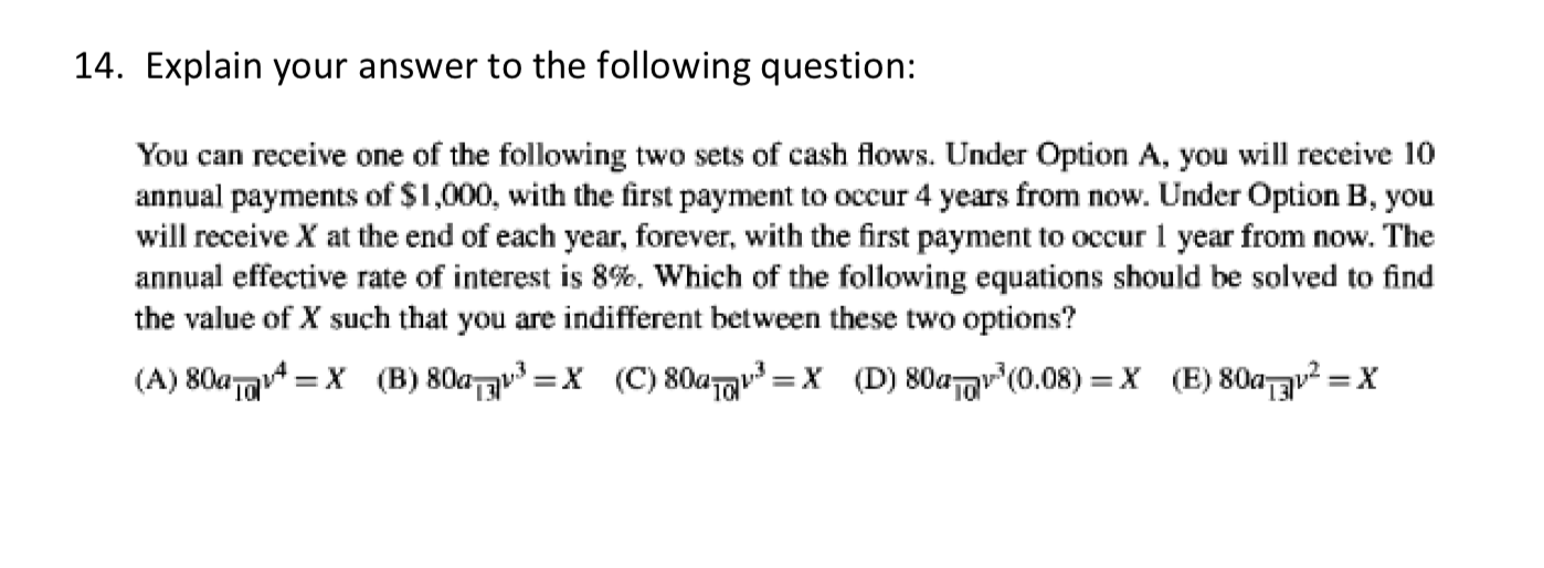  explain your answer to the following question 14. Explain your answer