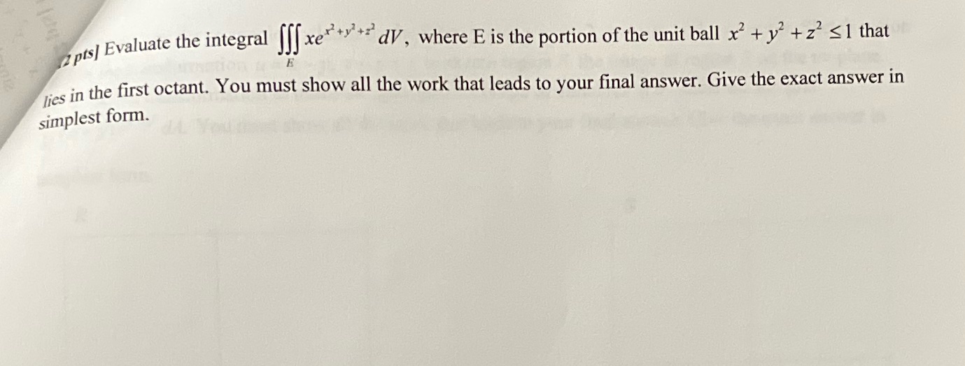 the unit ball x ty + z s1 that E lies in