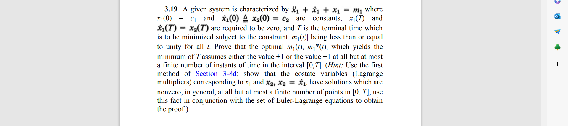 x1 = m, where x1(0) = c1 and x1(0) A x2(0) =