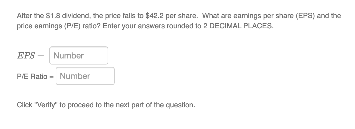 repurchase. In either case, $4,500 would be spent. Current earnings are $1.08