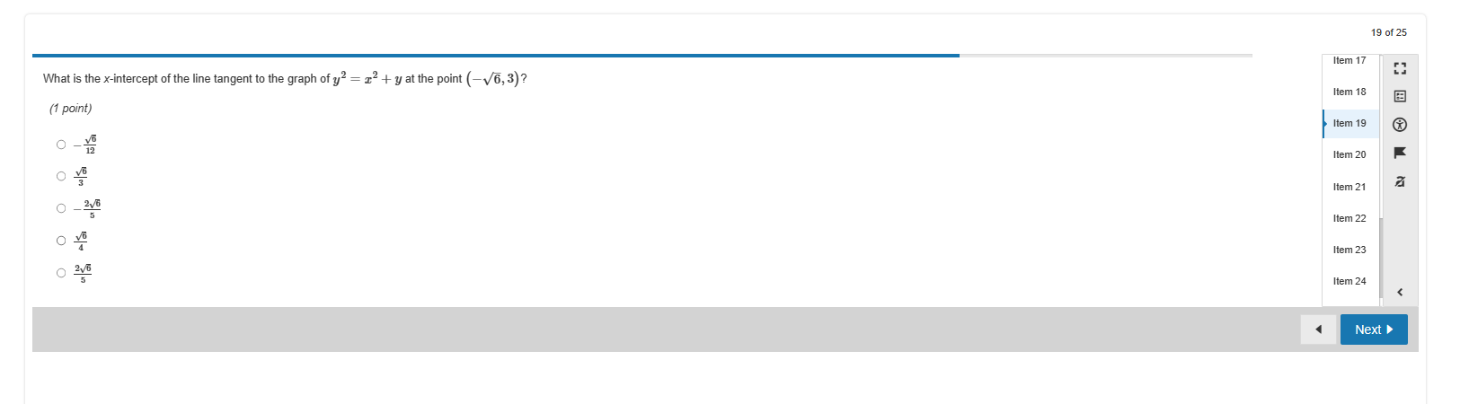 16 O z(I-ylnz) y(y z Iny) Item 17 ay z(z-ylny) y(y z