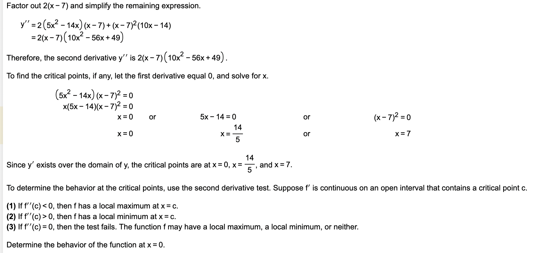 Since y' is the derivative of a continuous function, the domain of
