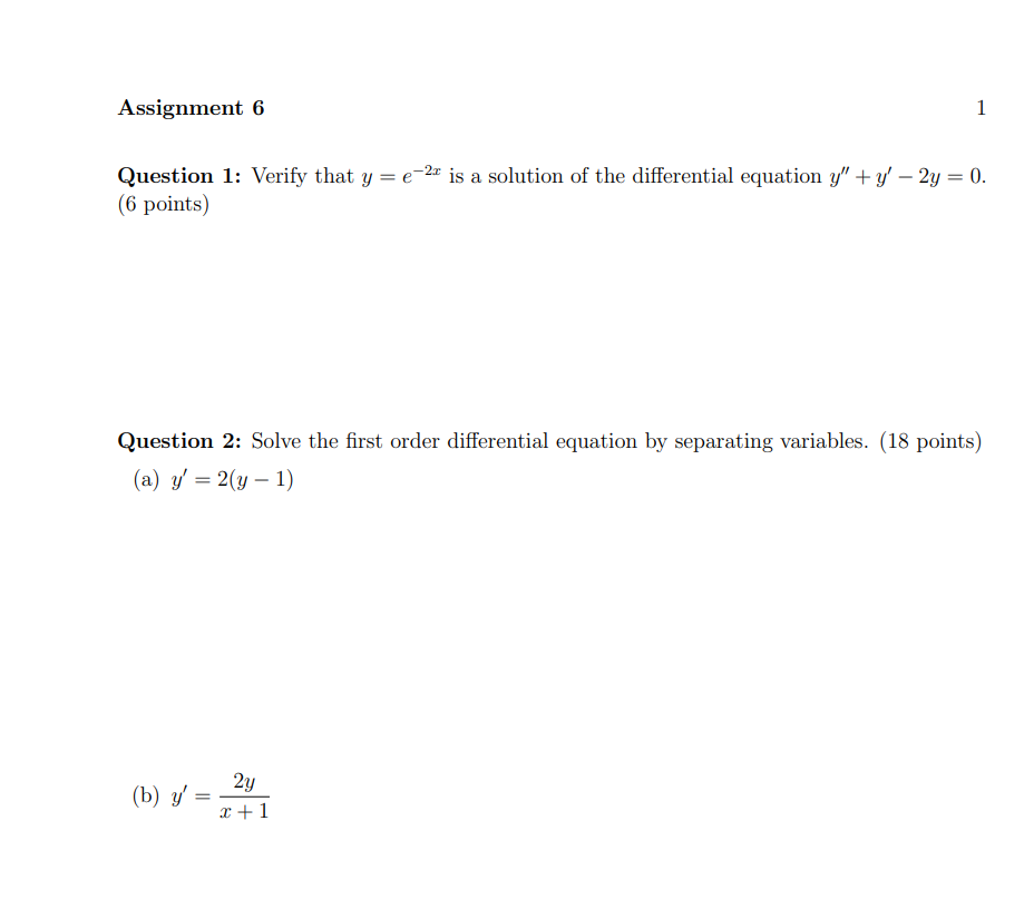  Assignment 6 1 Question 1: Verify that y = 623 is
