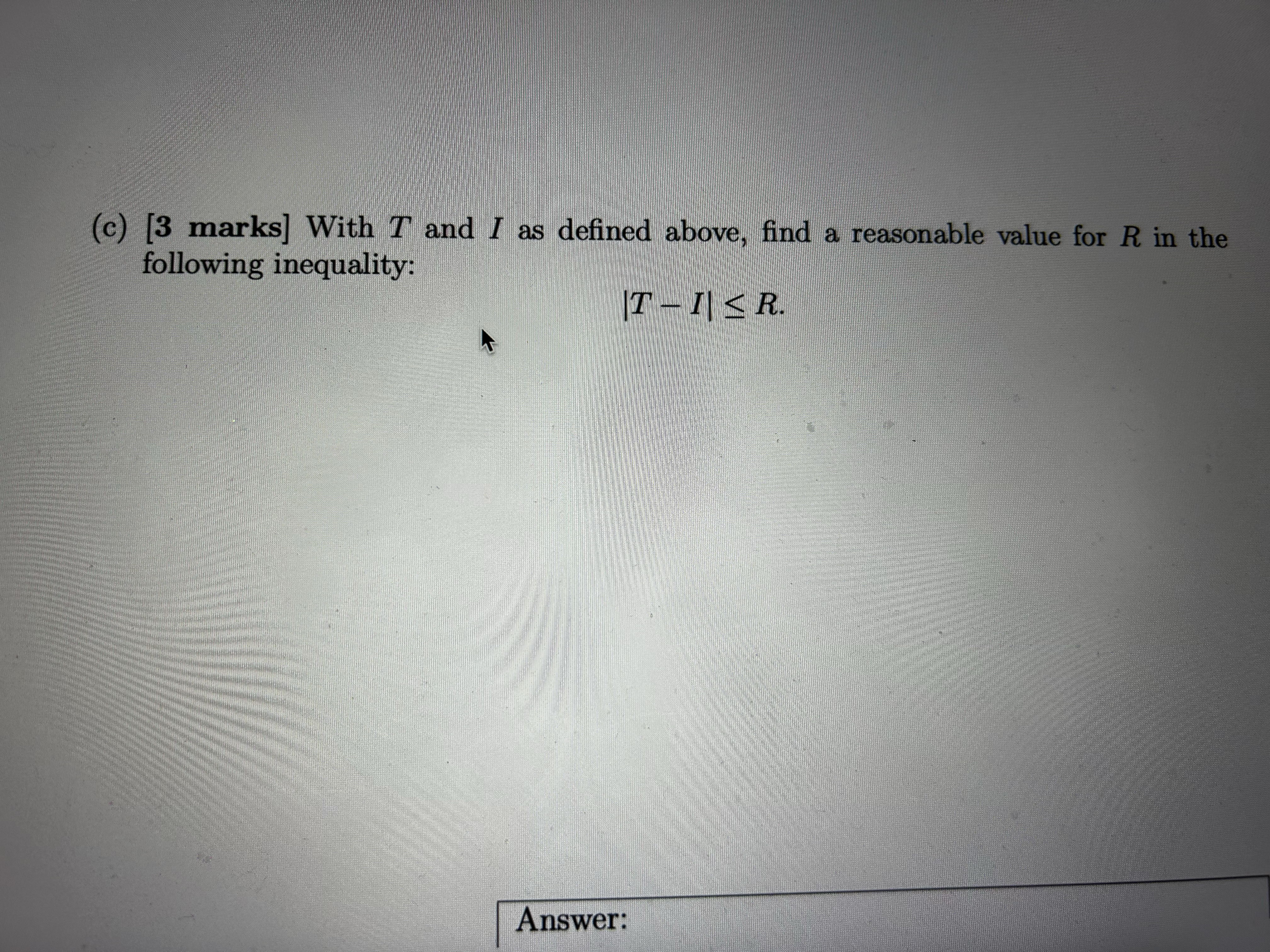 for log(x) dx using subintervals of length Am= 1. Write T as