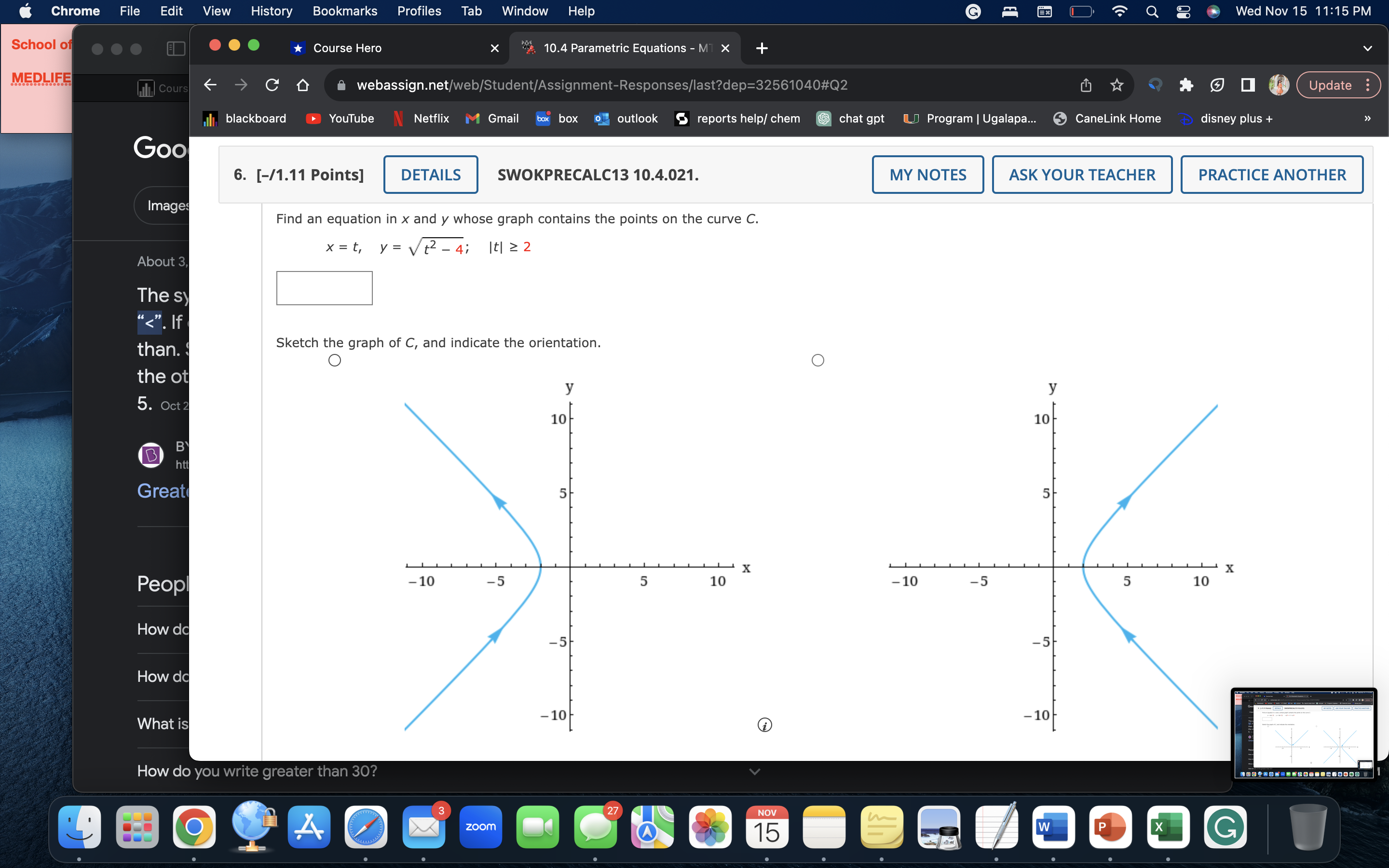 and y whose graph contains the points on the curve C. Images