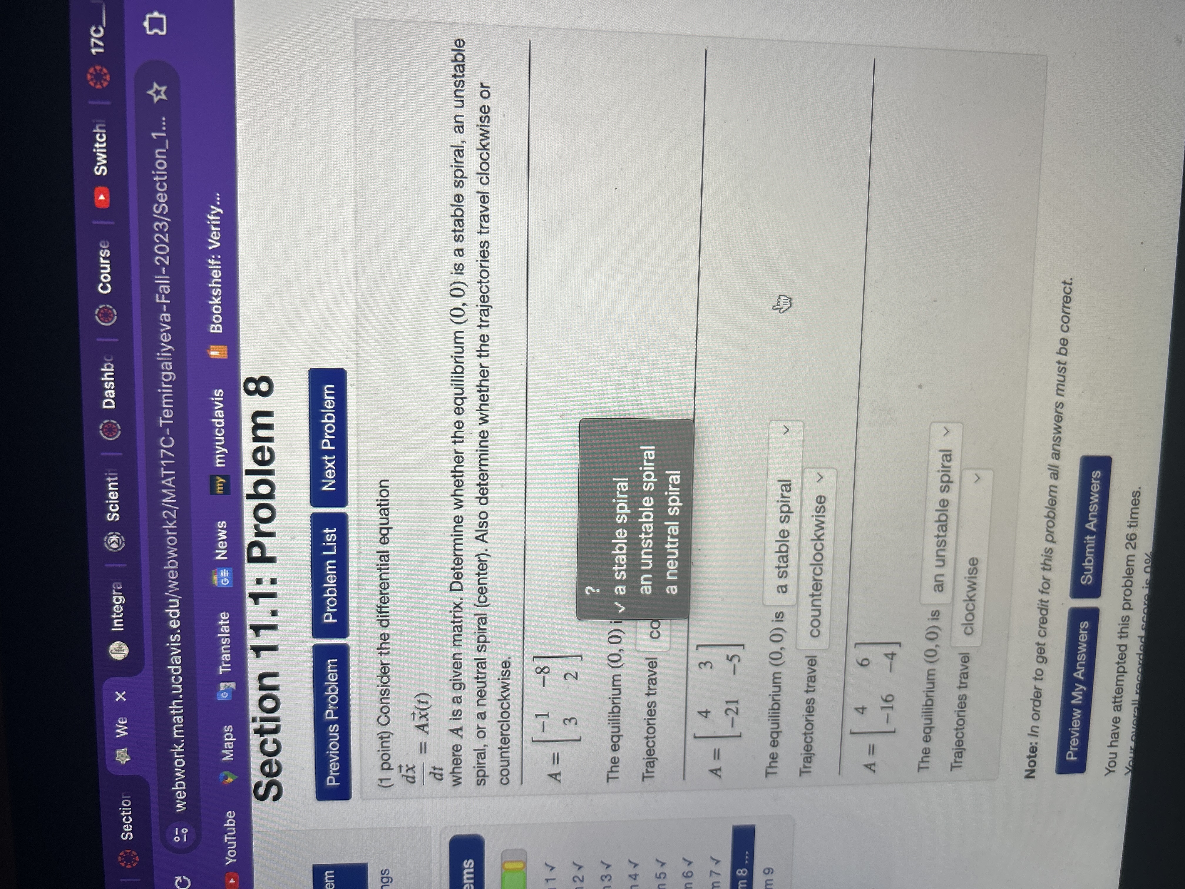 Problem 8 em Previous Problem Problem List Next Problem gs (1 point)