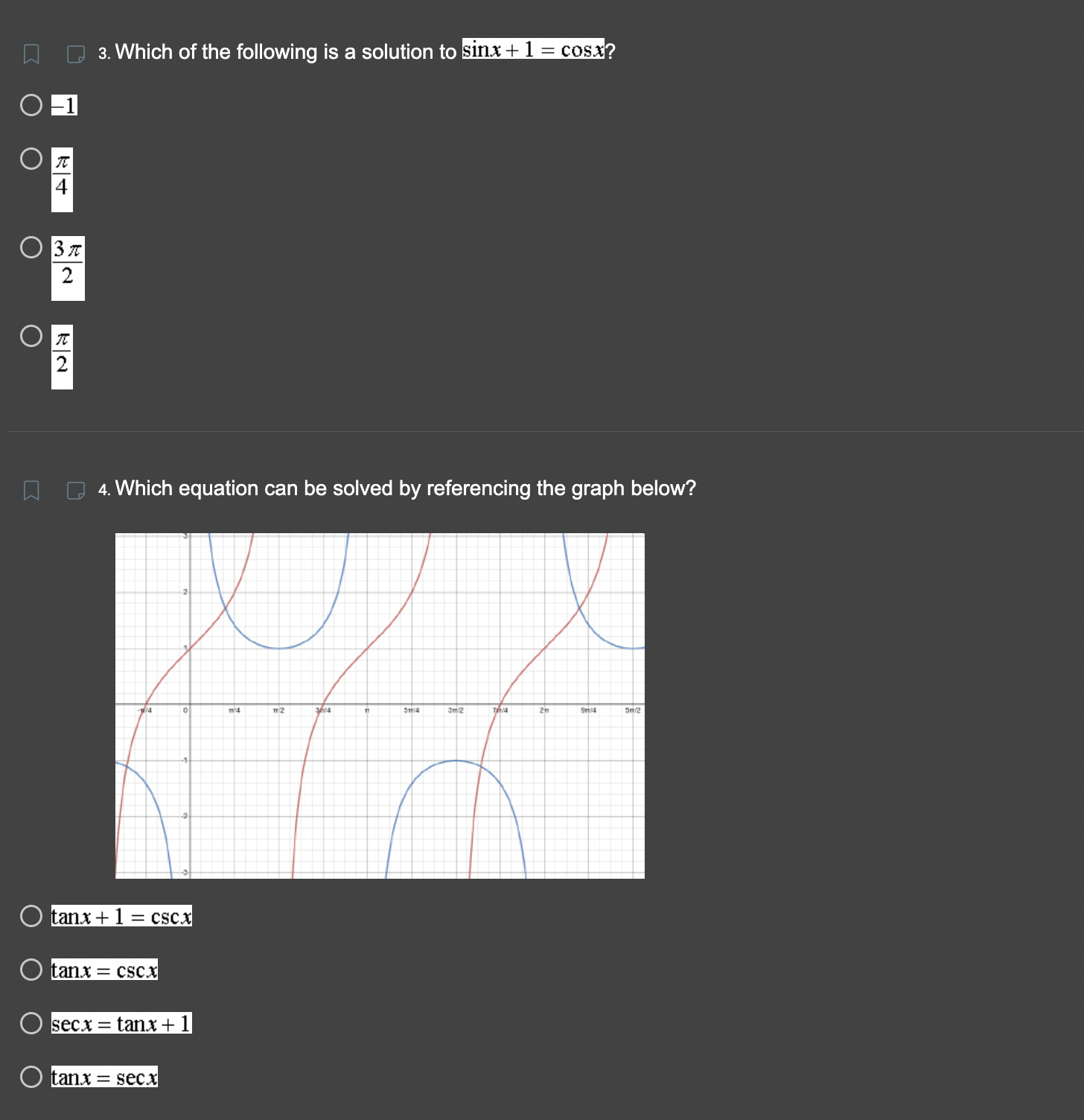 1 .952 O 4.883 O -o.179 2, Solve the equation below algebraically.