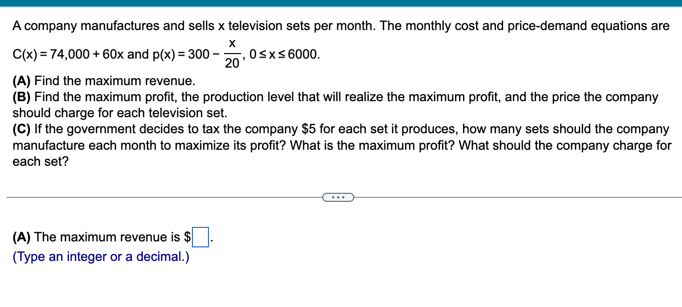 a price of $|:|. (Round to the nearest cent as needed.) A