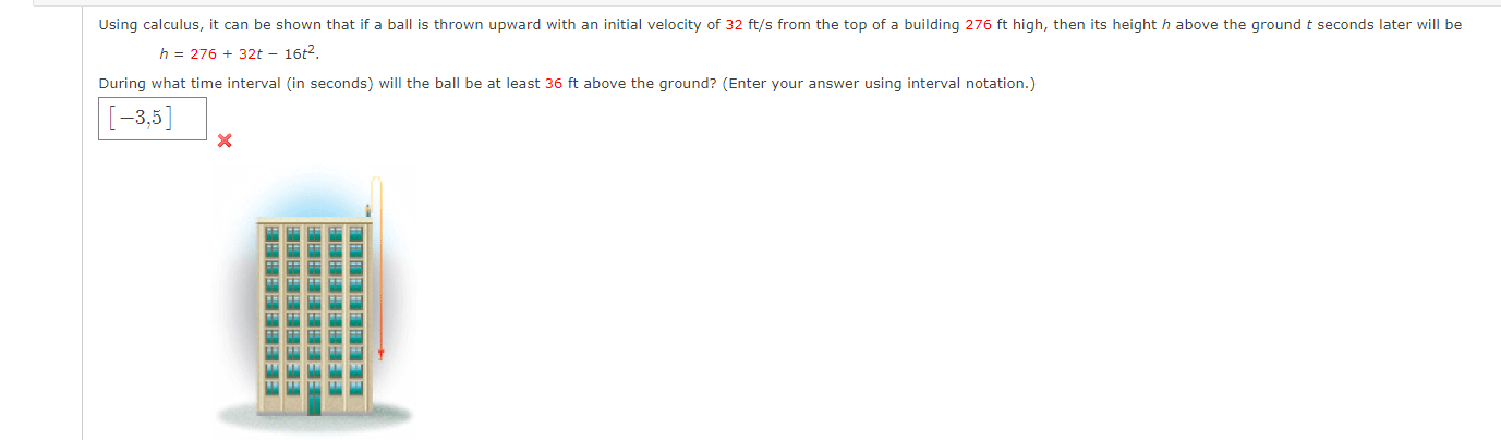  Using calculus, it can be shown that if a ball is
