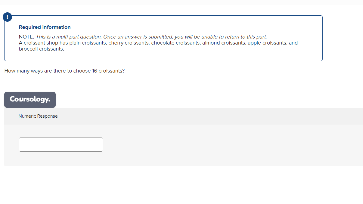 O 3 O 8 O 14Required information NOTE: This is a multipart