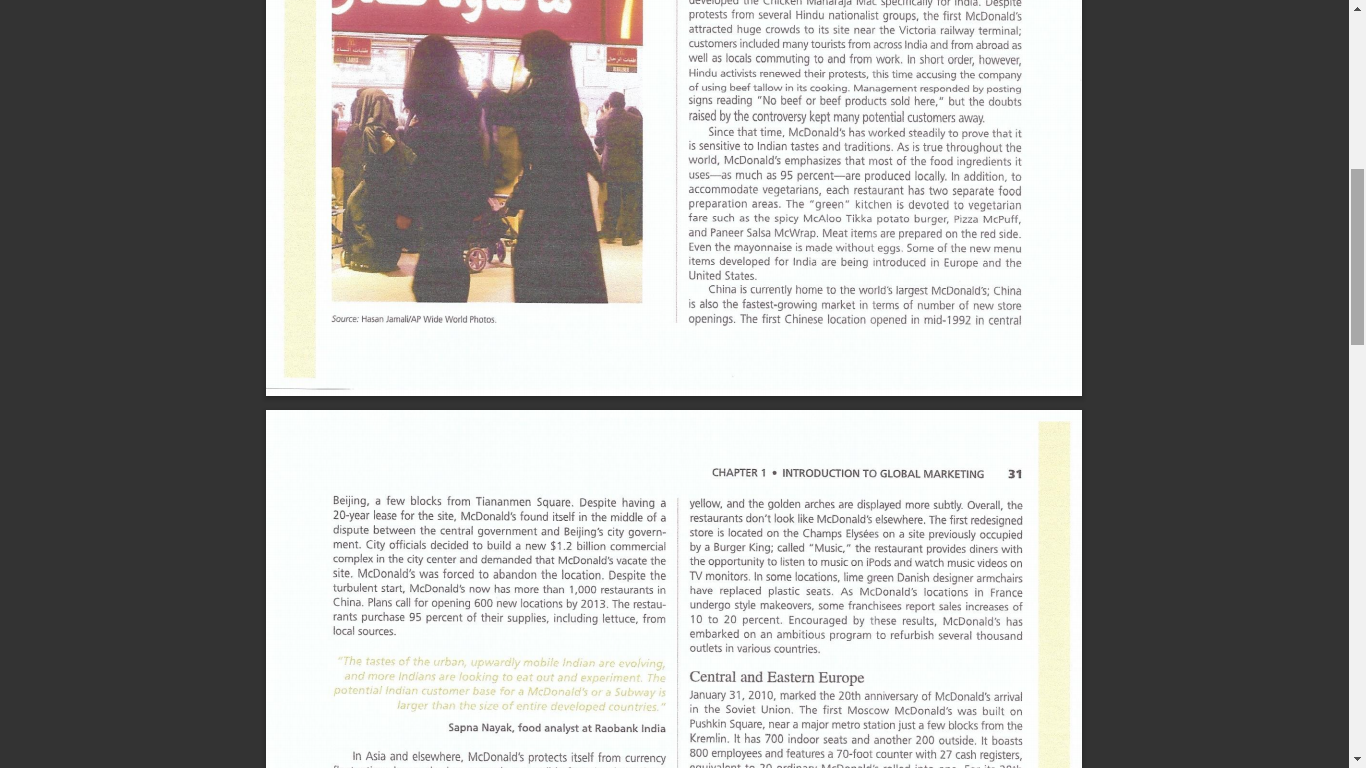 Answer the following questions: 1. Identify the key points of the global