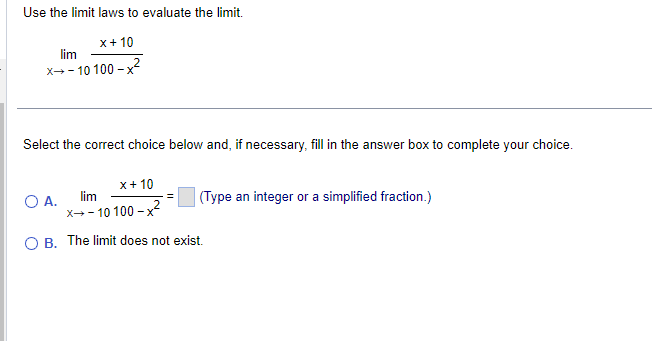 6 lim X - 6 + X-6Use a table or graph to