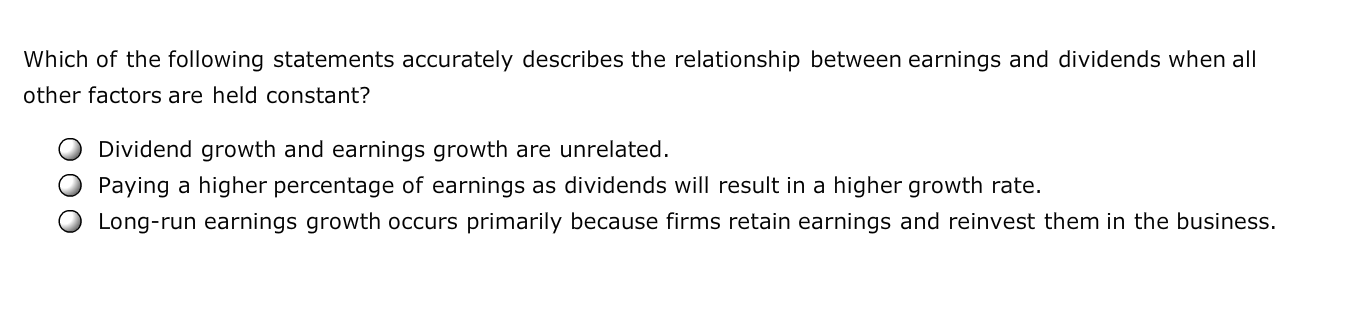 the information needed to estimate the growth rate. Consider this case: Robert