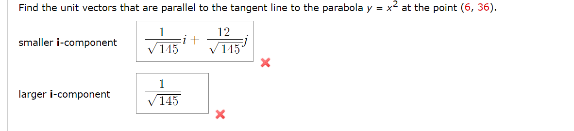 Find the unit vectors that are parallel to the tangent line to