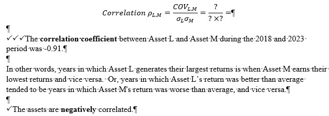 decimal places.) The projected portfolio retum, p. for 2020 is |%. (Round
