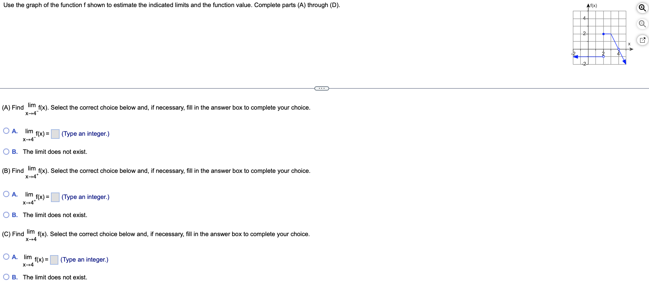 is sxs O D. The solution expressed in inequality notation is x