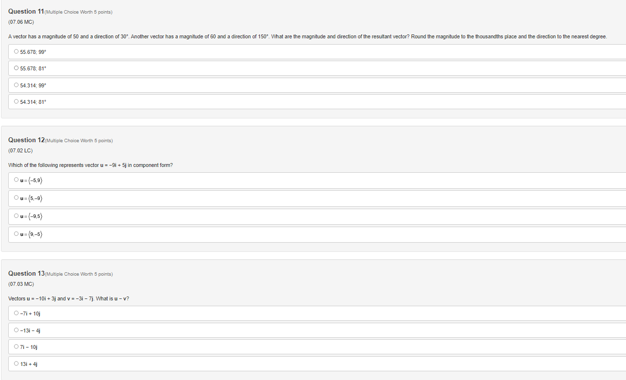 The vectors are parallel because cos 8 = 1. O The vectors
