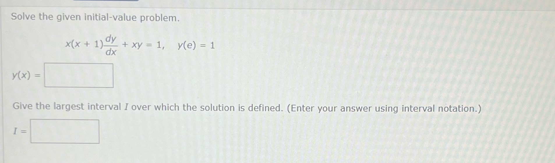 How to Solve the given initial-value problem. x(x + 1) _