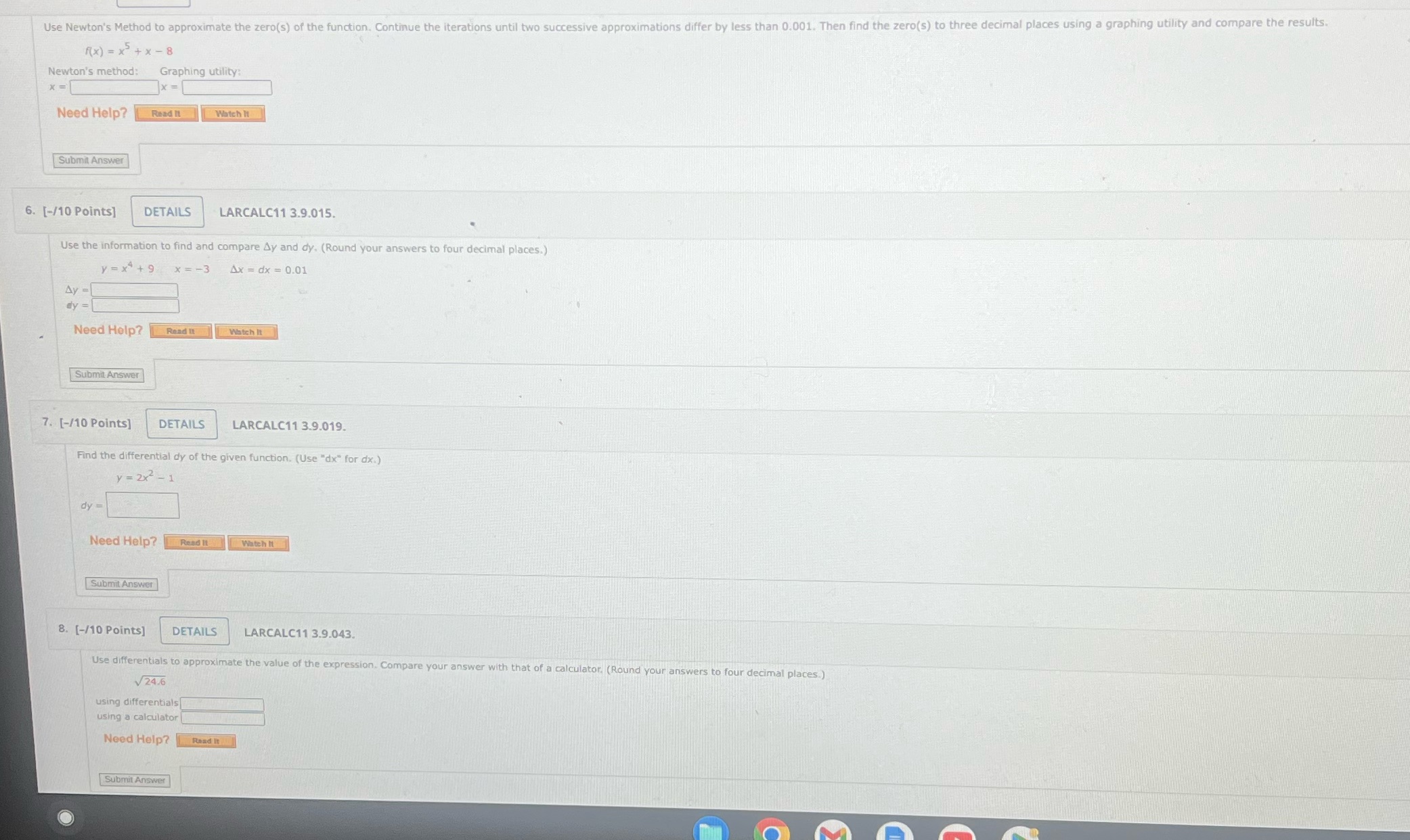 of the function. Continue the iterations until two successive approximations differ by