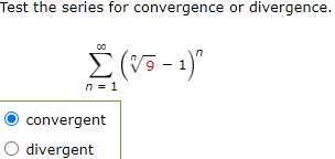 function of n, we compare the given series with a p-series. The