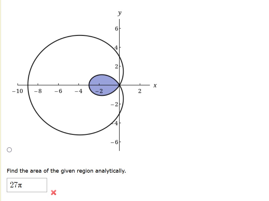 graphing utility to graph the polar equation. inner loop of r =