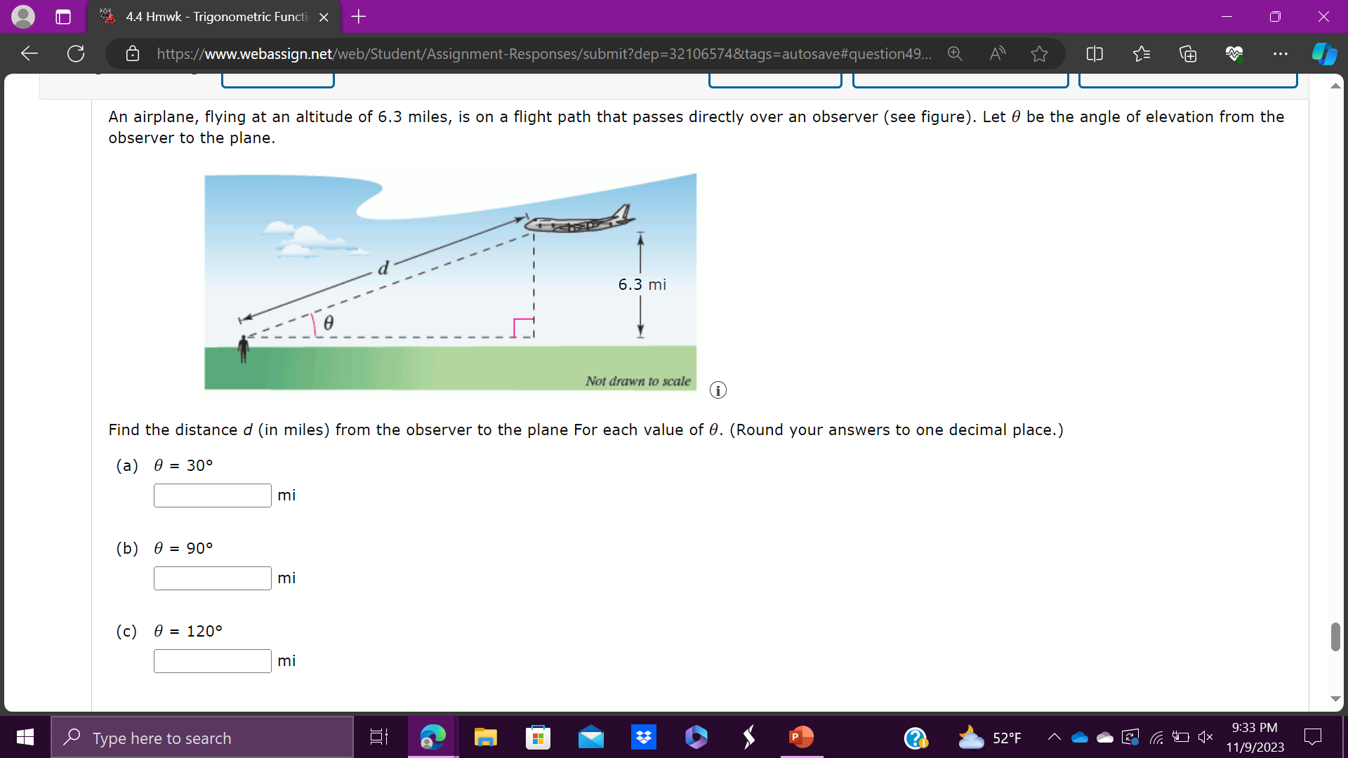 DETAILS Fill in the blank. Let 9 be an angle in standard