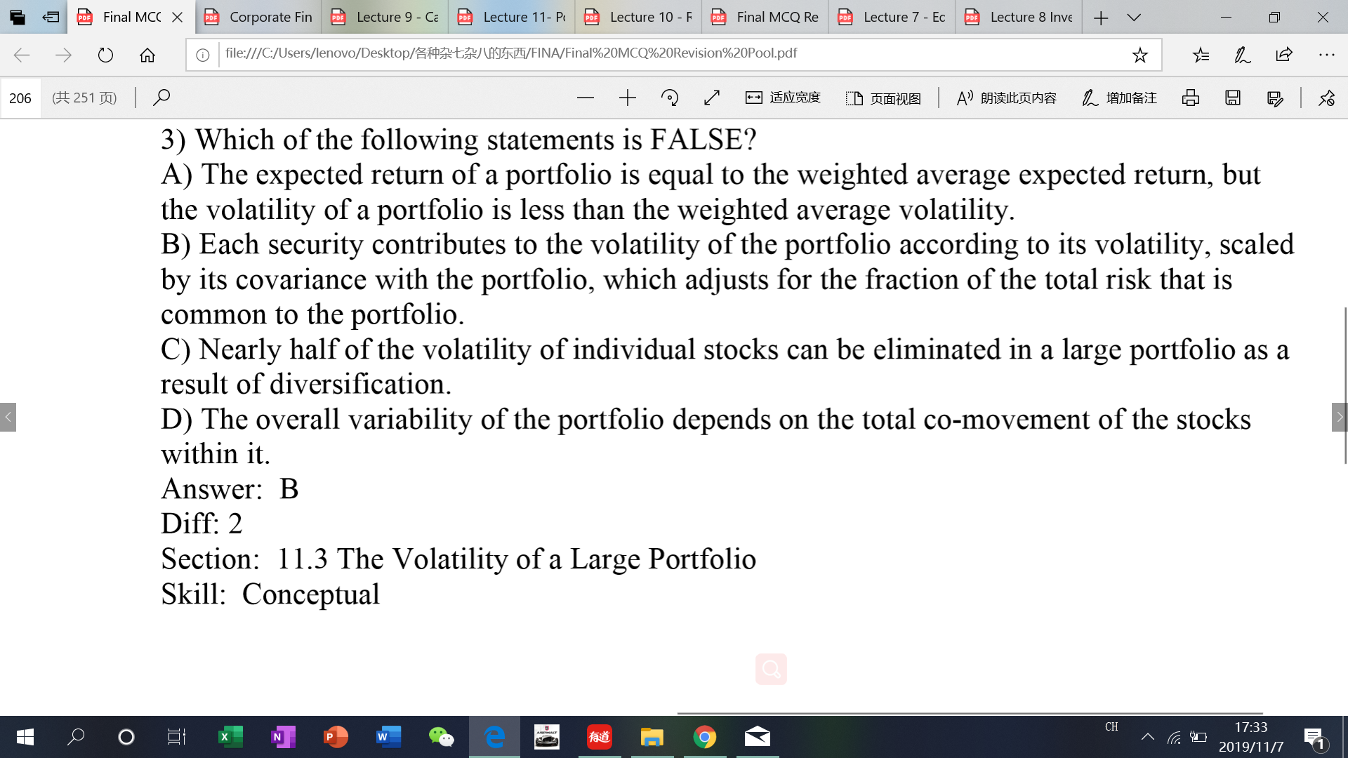  ODE Final MCC X PRE Corporate Fin BE Lecture 9 -