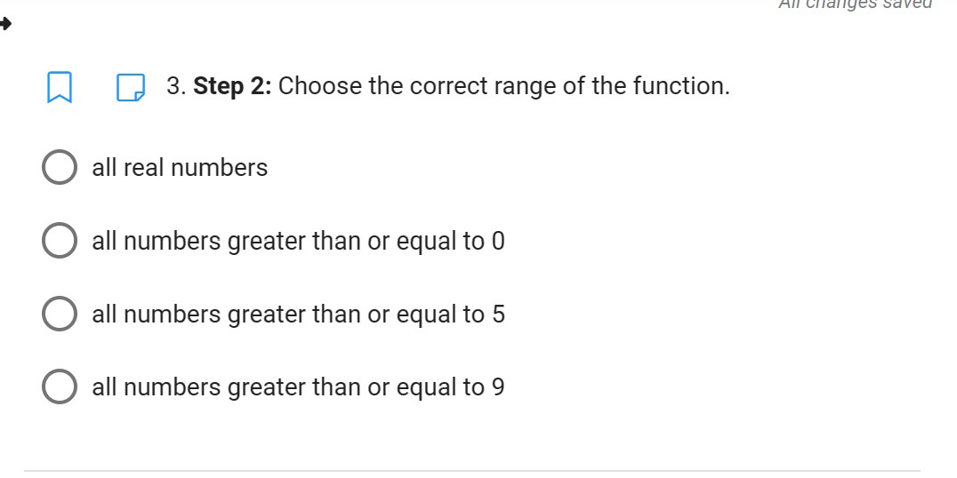 to choose the correct answers. Complete Steps 1-2 in order. The table