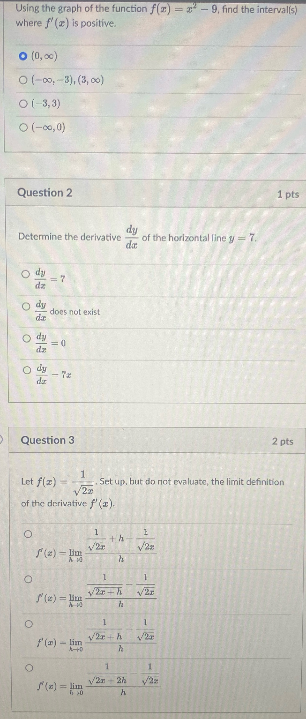  Using the graph of the function f(x) = 2 - 9,