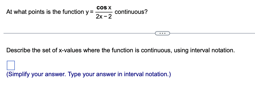 in interval notation.)Determine the point(s) at which the given function f(x) is