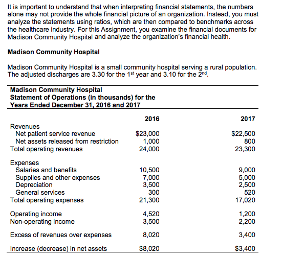 Instead, you must analyze the statements using ratios, which are then compared