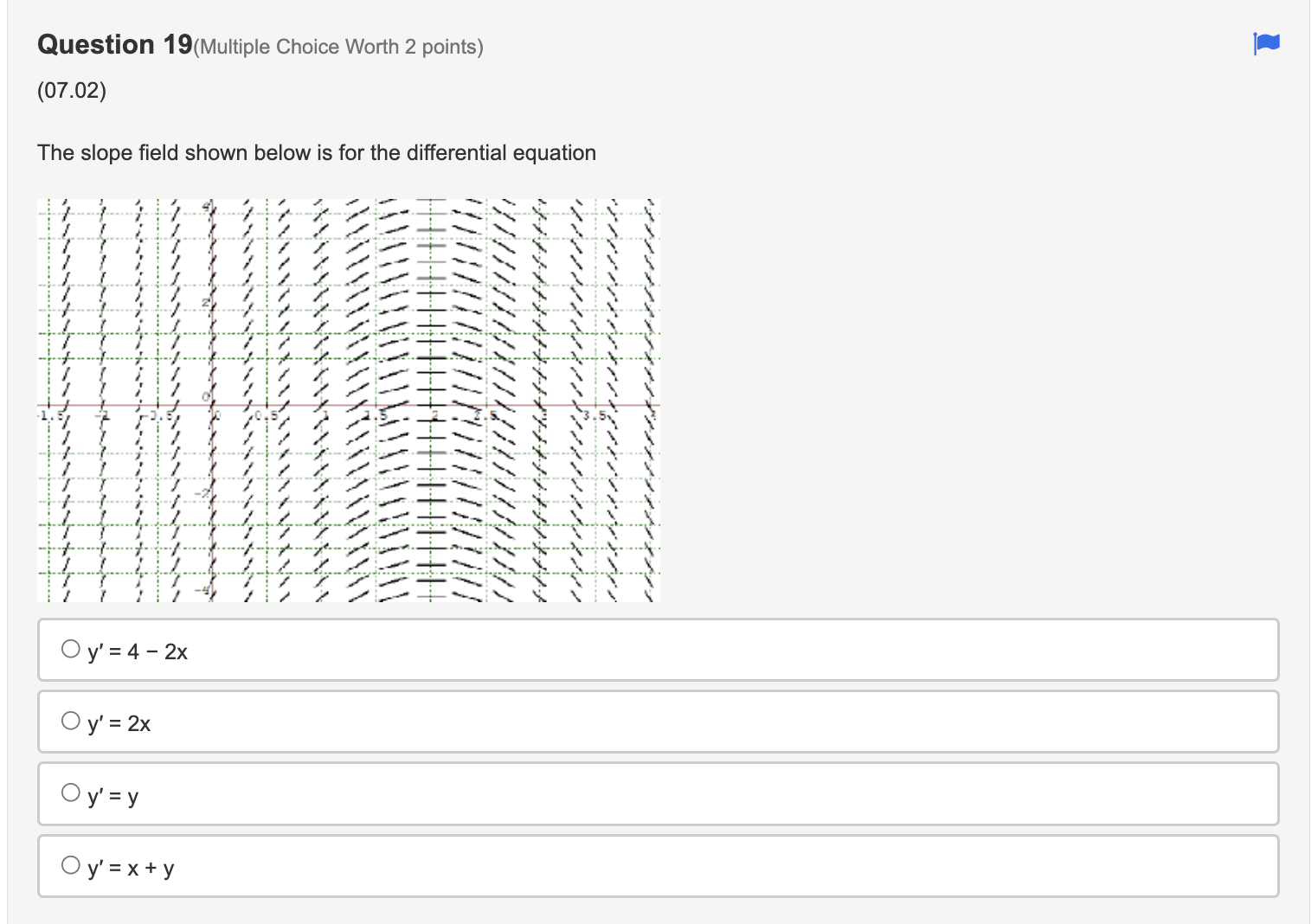 Question 10 (Fill-In-The-Blank Worth 2 points) (05.06) */2 Use your calculator to