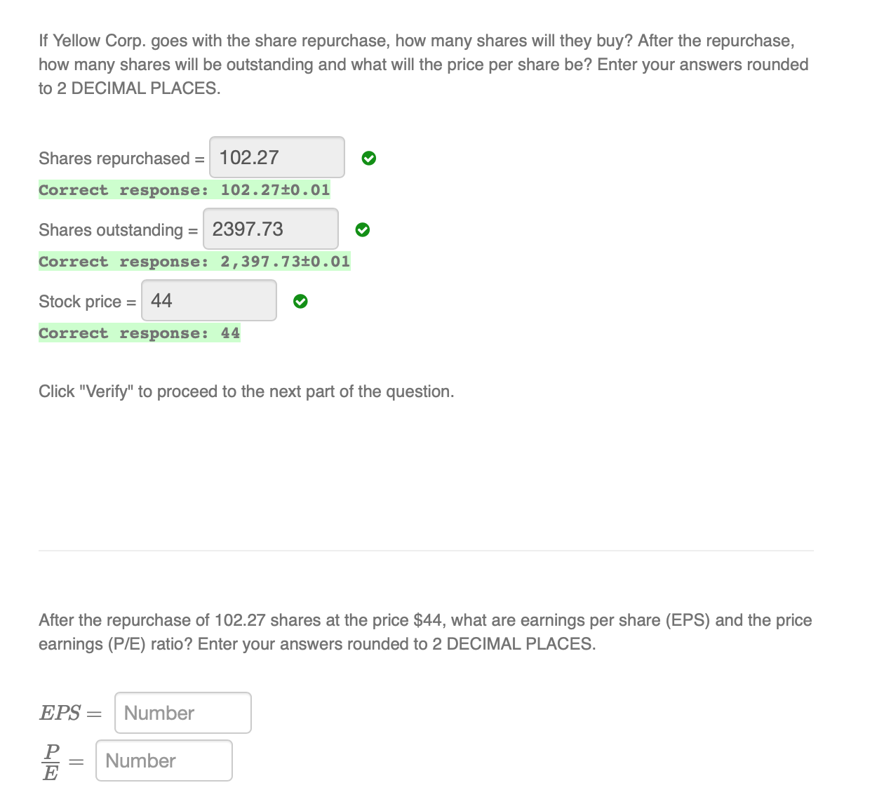 dividend is paid, how many shares will be outstanding and what will