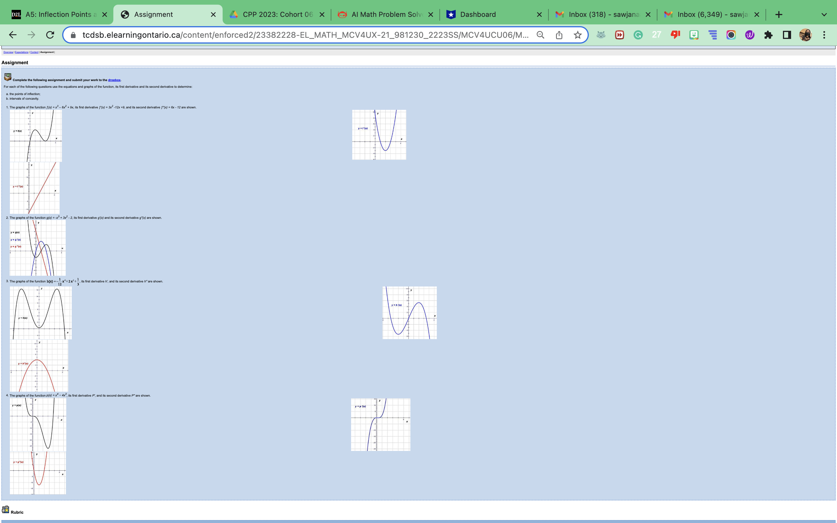 06 X Al Math Problem Solv X Dashboard X Inbox (318) -