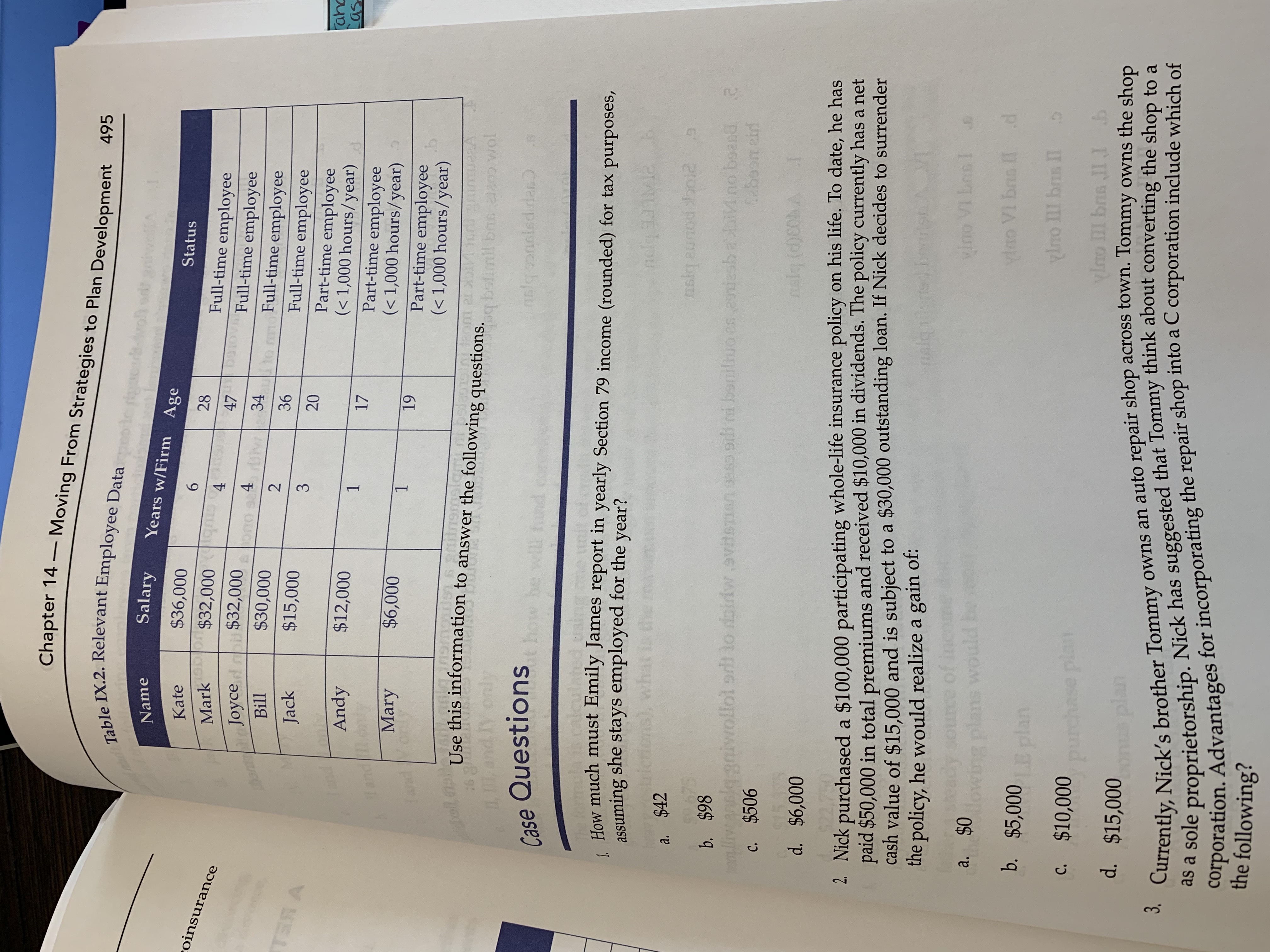 How much must Emily James report in yearly section 79 income